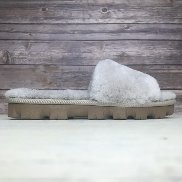 UGG Cozette Oyster Slide Sandals 1100892 Size 6 - Picture 6 of 10